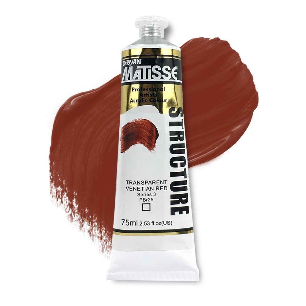 MATISSE STRUCTURE ACRYLIC 75ml S3 TRANSPARENT VENETIAN RED