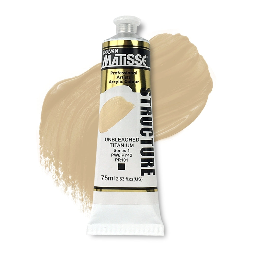 MATISSE STRUCTURE ACRYLIC 75ml S1 Unbleached Titanium