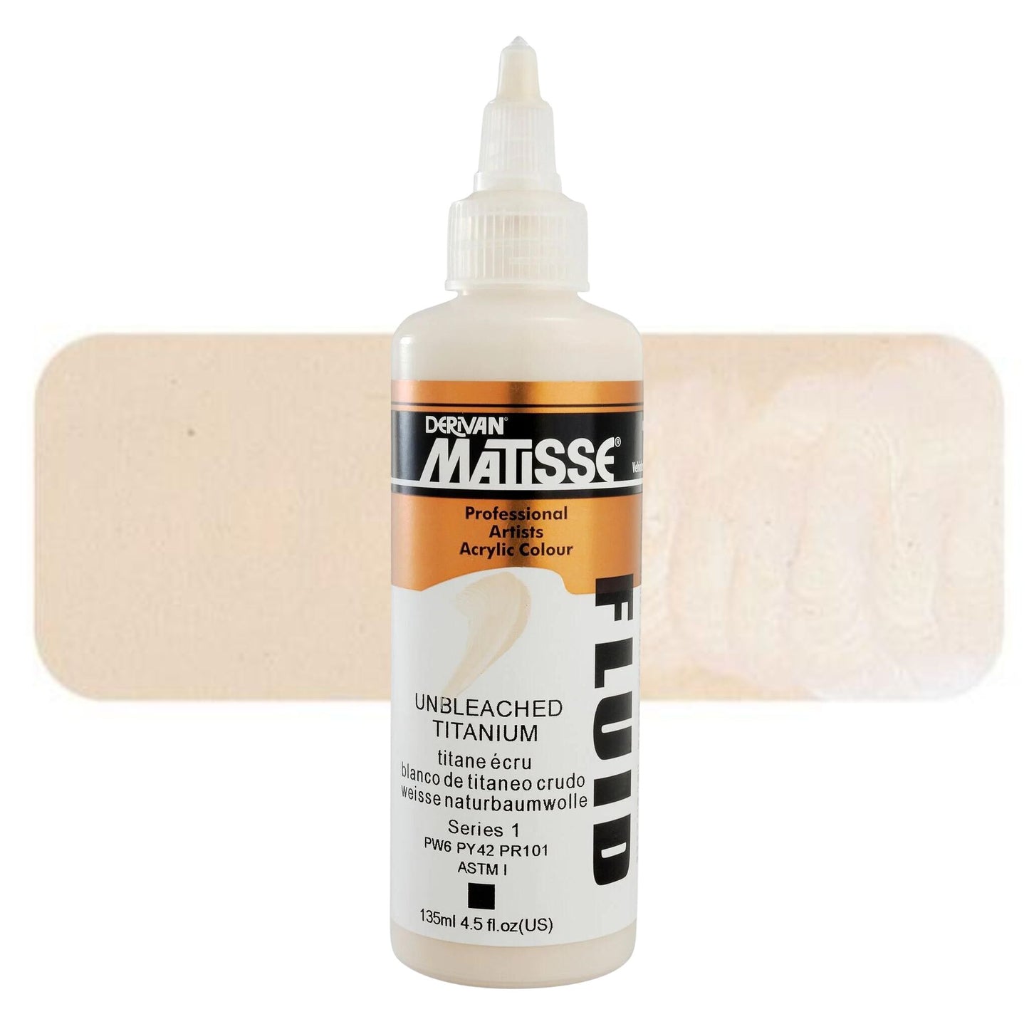 Matisse Fluid Acrylic 135ml S1 Unbleached Titanium