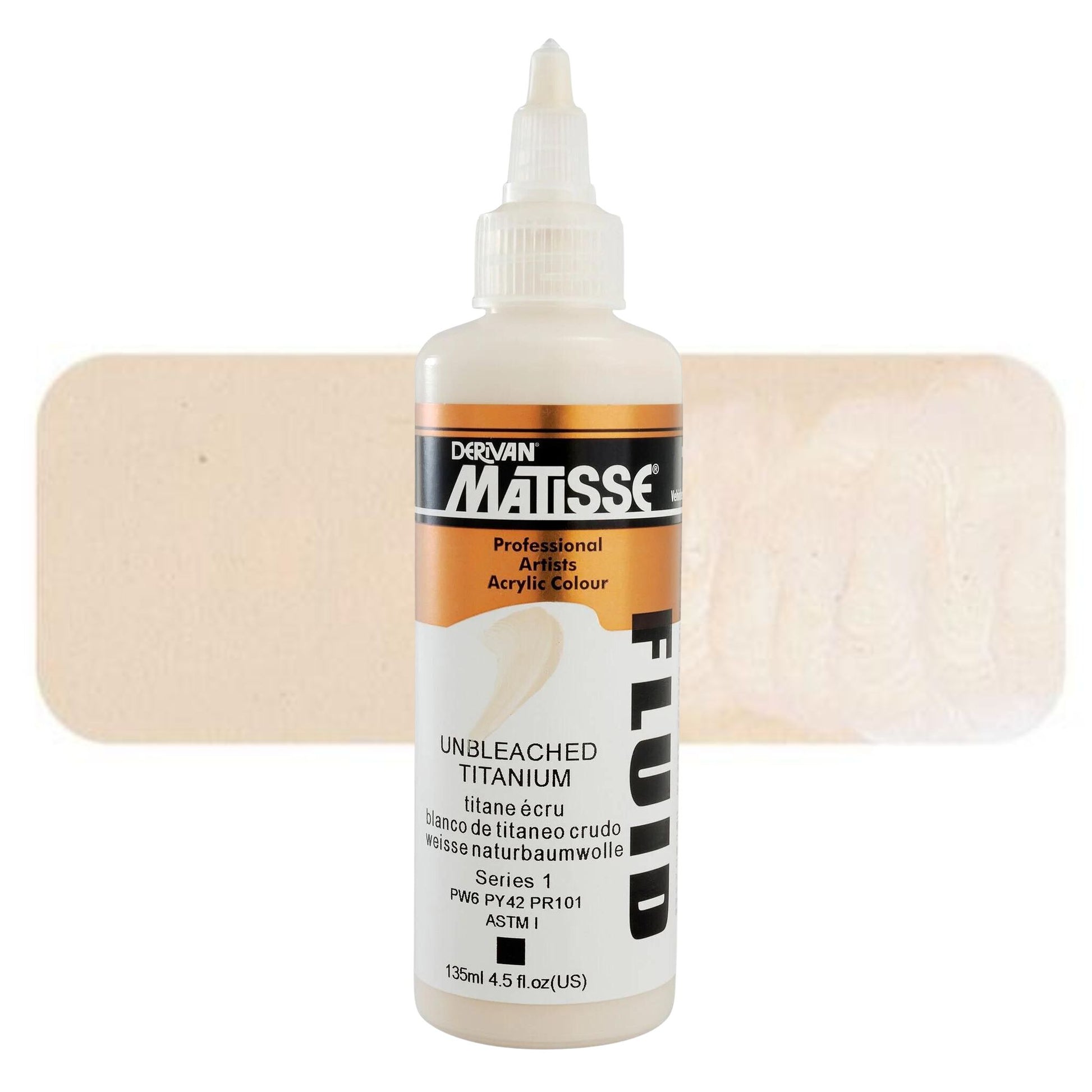 Matisse Fluid Acrylic 135ml S1 Unbleached Titanium