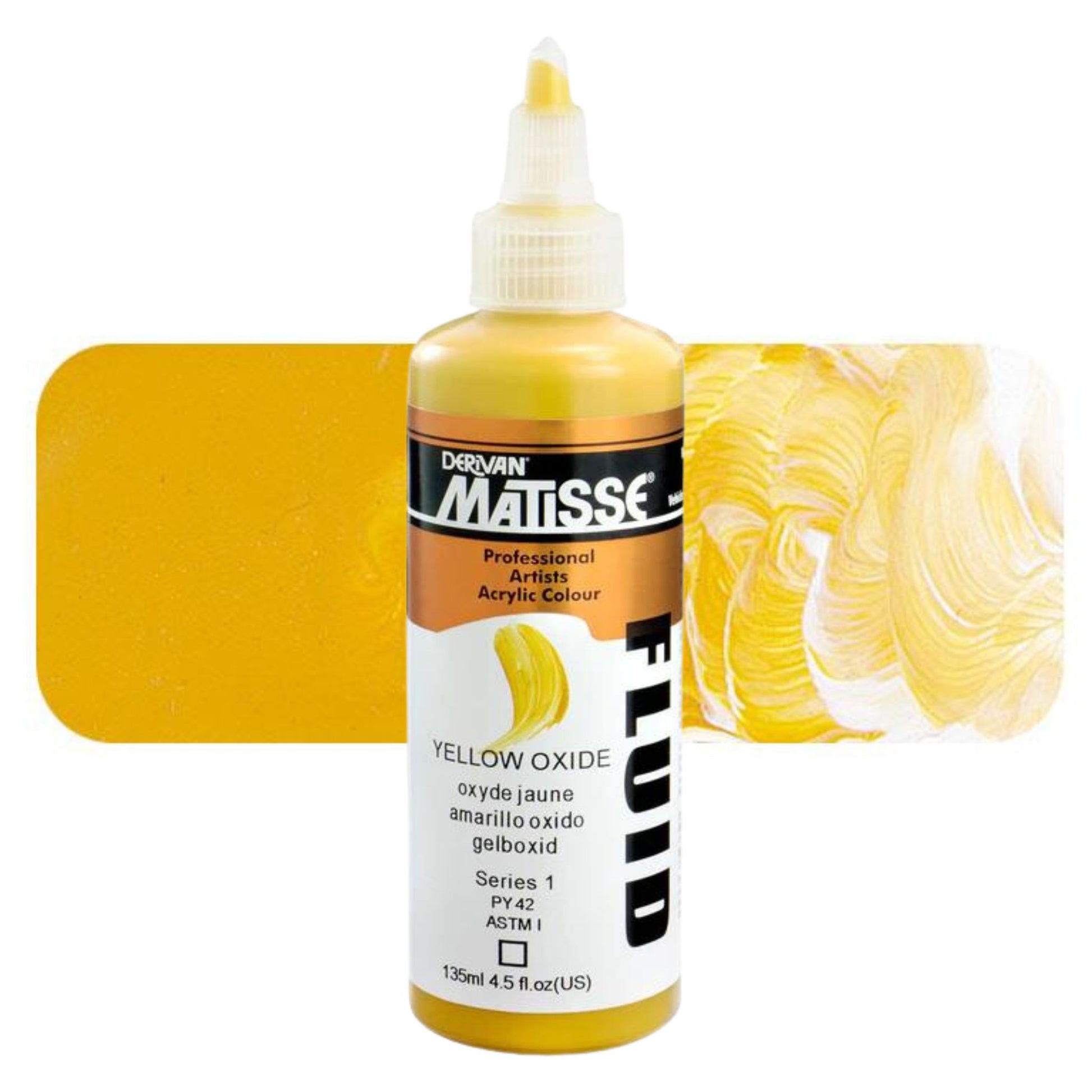 Matisse Fluid Acrylic 135ml S1 Yellow Oxide