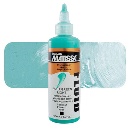 Matisse Fluid Acrylic 135ml S2 AQUA GREEN LIGHT