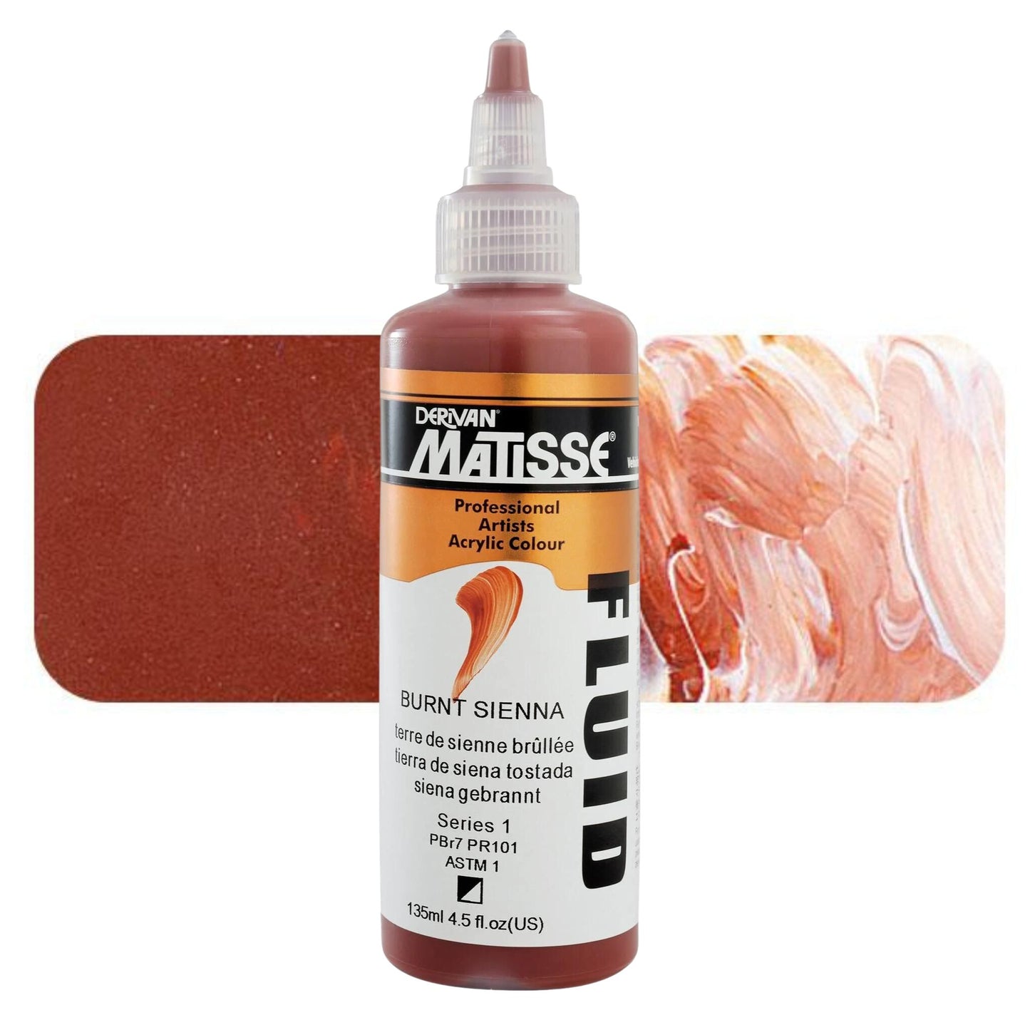 Matisse Fluid Acrylic 135ml S1 Burnt Sienna