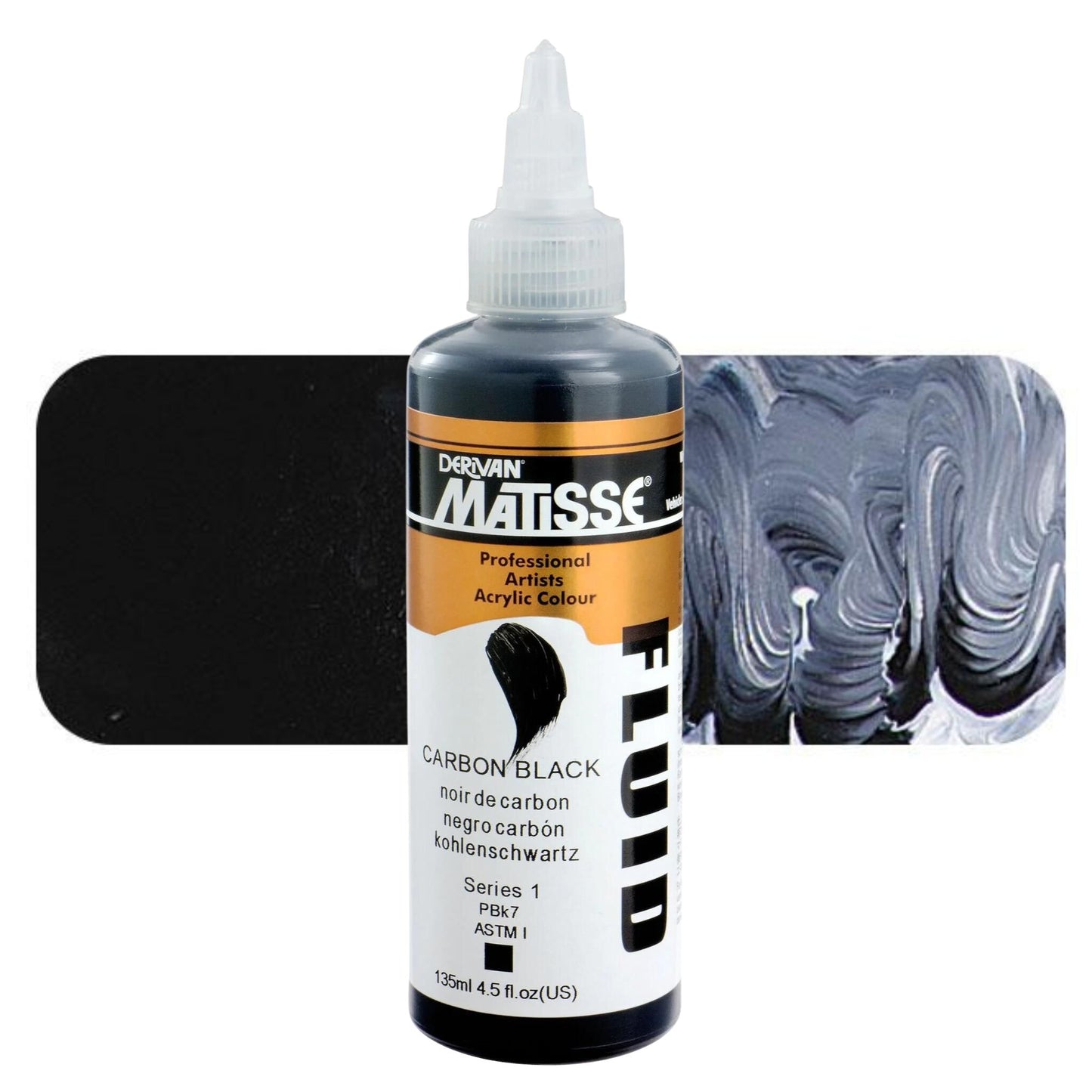 Matisse Fluid Acrylic 135ml S1 Carbon Black