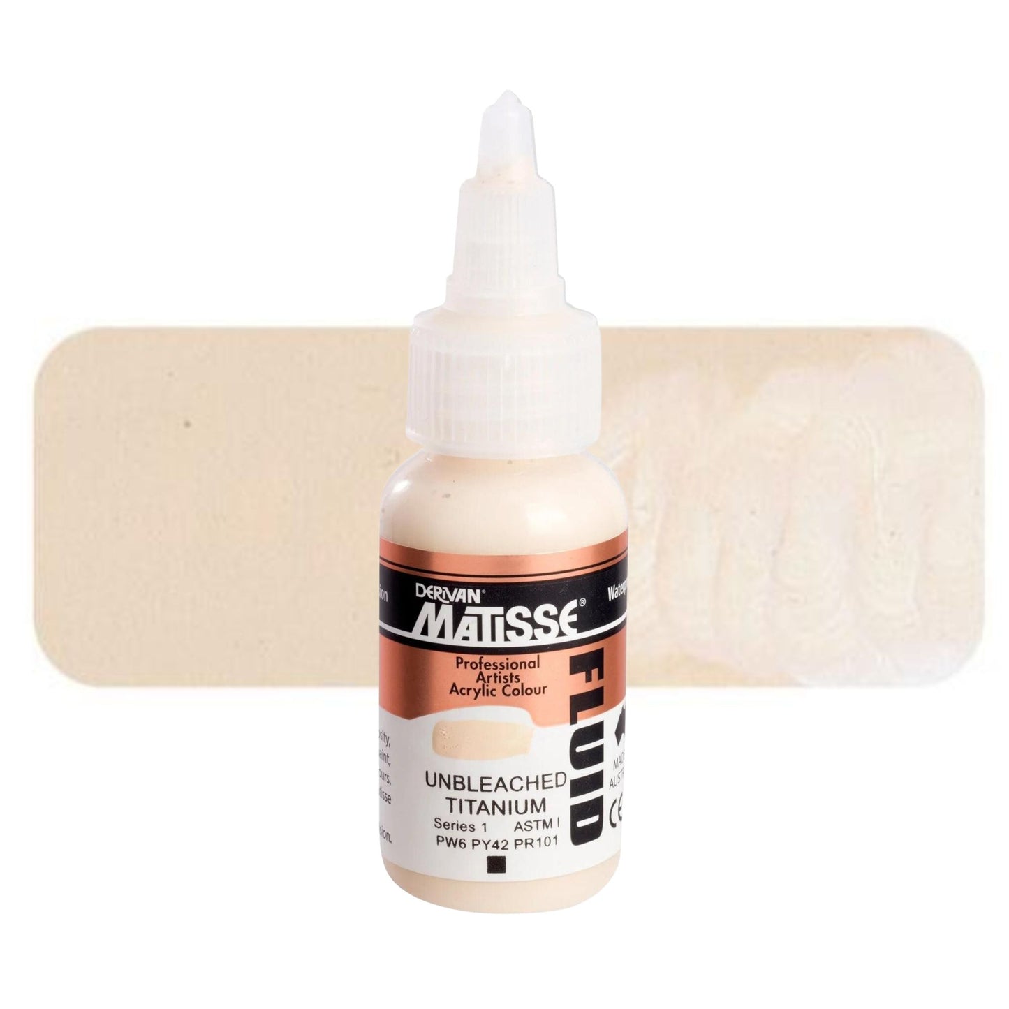 Matisse Fluid Acrylic 36ml S1 Unbleached Titanium