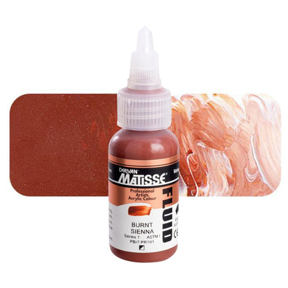 Matisse Fluid Acrylic 36ml S1 Burnt Sienna