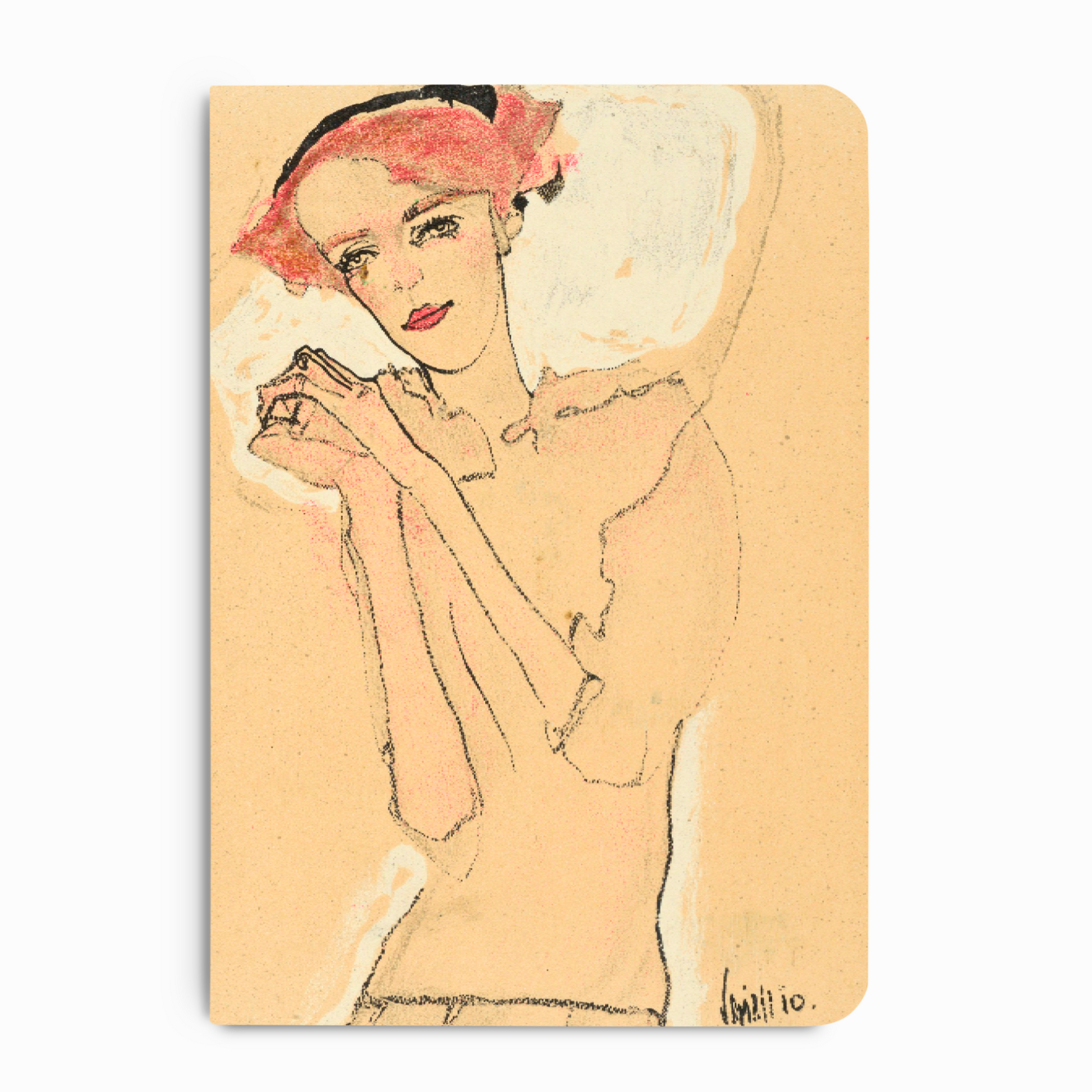 Memmo A5 Blank Notebook - Portrait of a Woman No.1