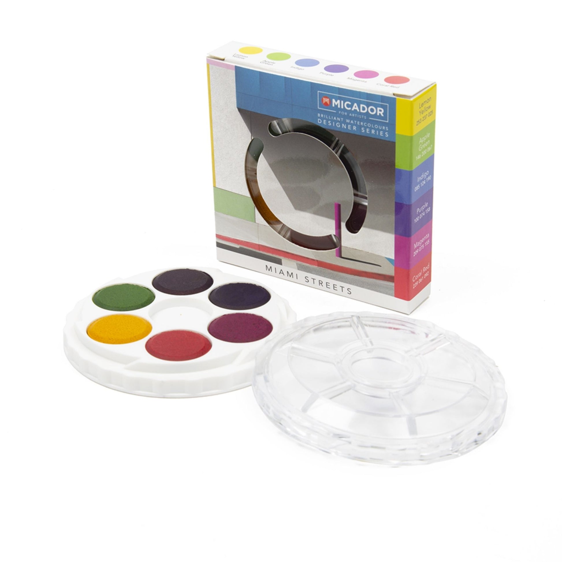 Micador for Artists Brilliant Watercolour Disc Set of 6