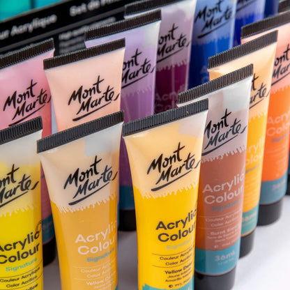 Mont Marte Acrylic Colour Paint Set 48pc x 36ml