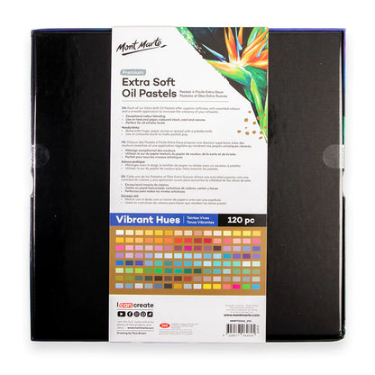 Mont Marte Extra Soft Oil Pastels Vibrant Hue 120pc