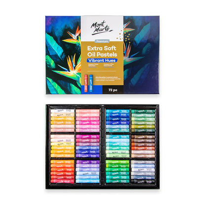 Mont Marte Extra Soft Oil Pastels Vibrant Hue 72pc