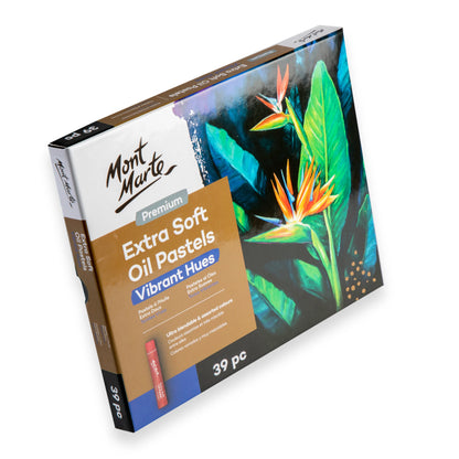 Mont Marte Extra Soft Oil Pastels Vibrant Hue 39pc