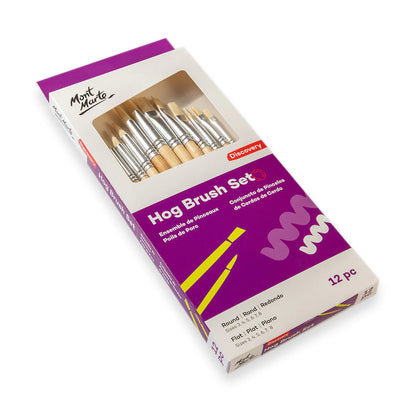 Mont Marte Hog Brush Set 12pc