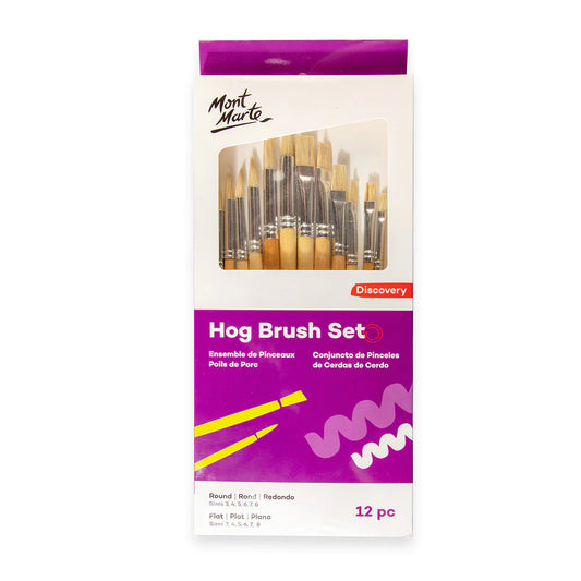 Mont Marte Hog Brush Set 12pc