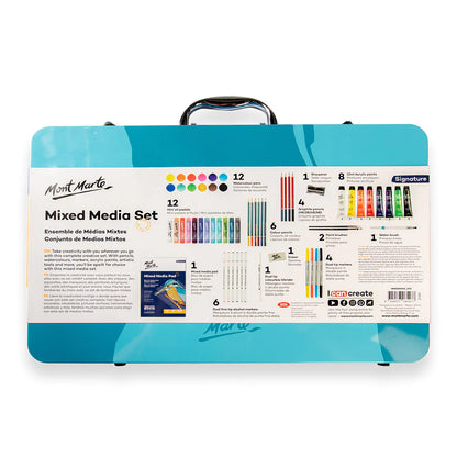 Mont Marte Mixed Media Set in Tin 60pc