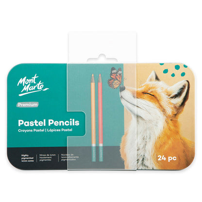 Mont Marte Pastel Pencil 24 pc tin