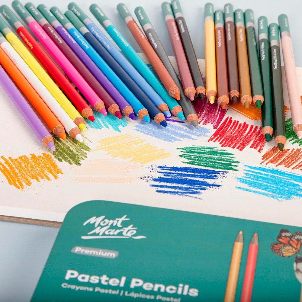 Mont Marte Pastel Pencil 24 pc tin