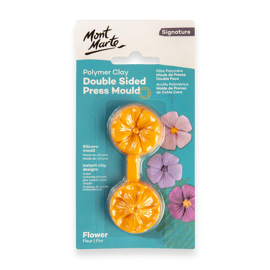 Mont Marte Polymer Press Mould - Flower