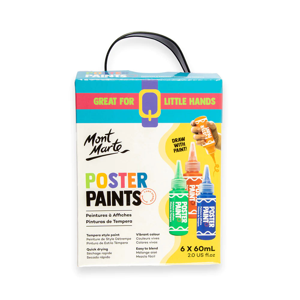 Mont Marte Poster Paint Set 6pc x 60ml