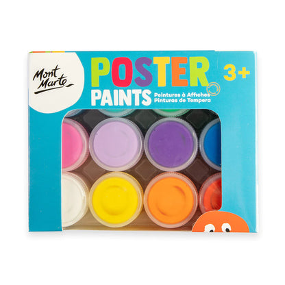 Mont Marte Poster Paint Set 12pc x 20ml