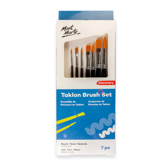 Mont Marte Taklon Brush Set 7pc