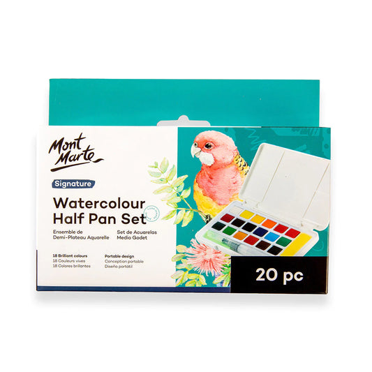 Mont Marte Watercolour Half Pan Set 20pc