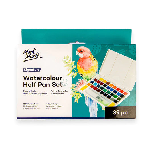 Mont Marte Watercolour Half Pan Set 39pc