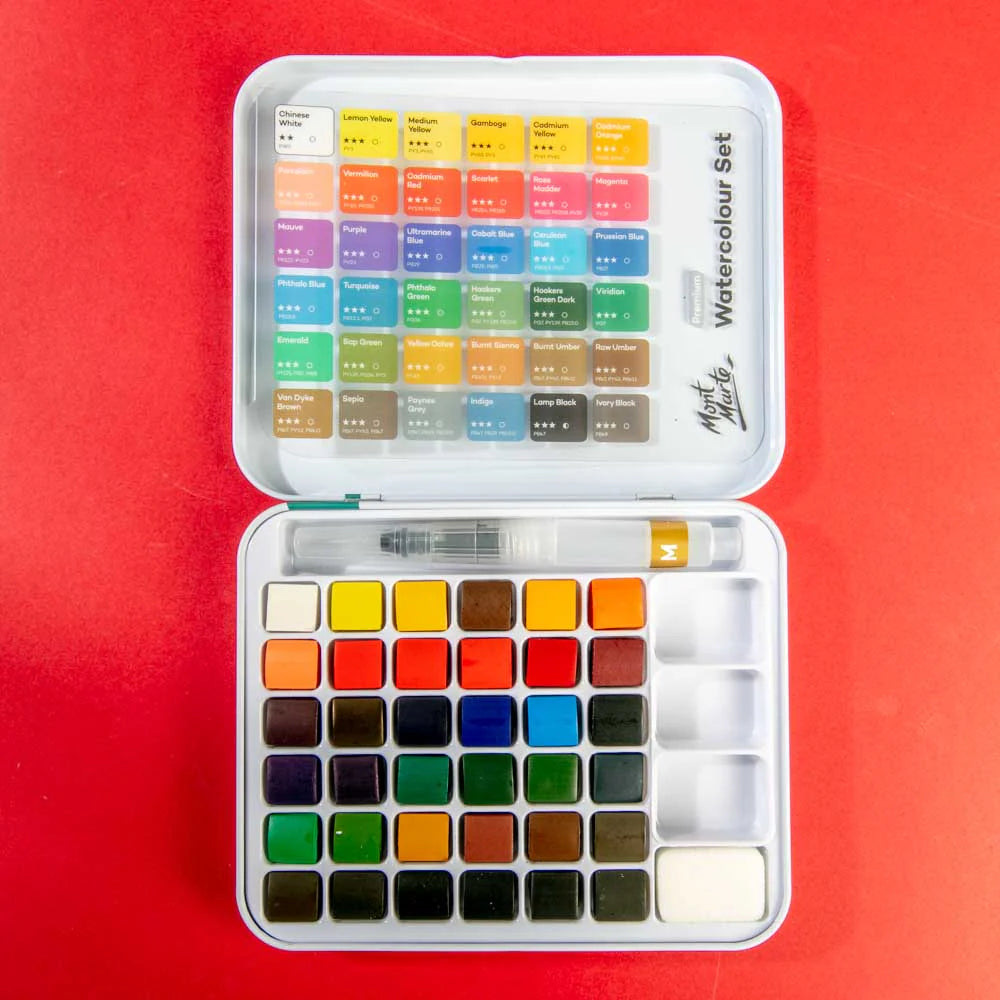 Mont Marte Watercolour Set in Tin Basic 39pc - #product_vendor