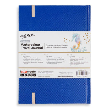 Mont Marte Watercolour Travel Journal A5 200gsm