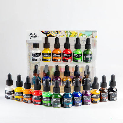 Mont Marte Acrylic Ink 12pc x 20ml