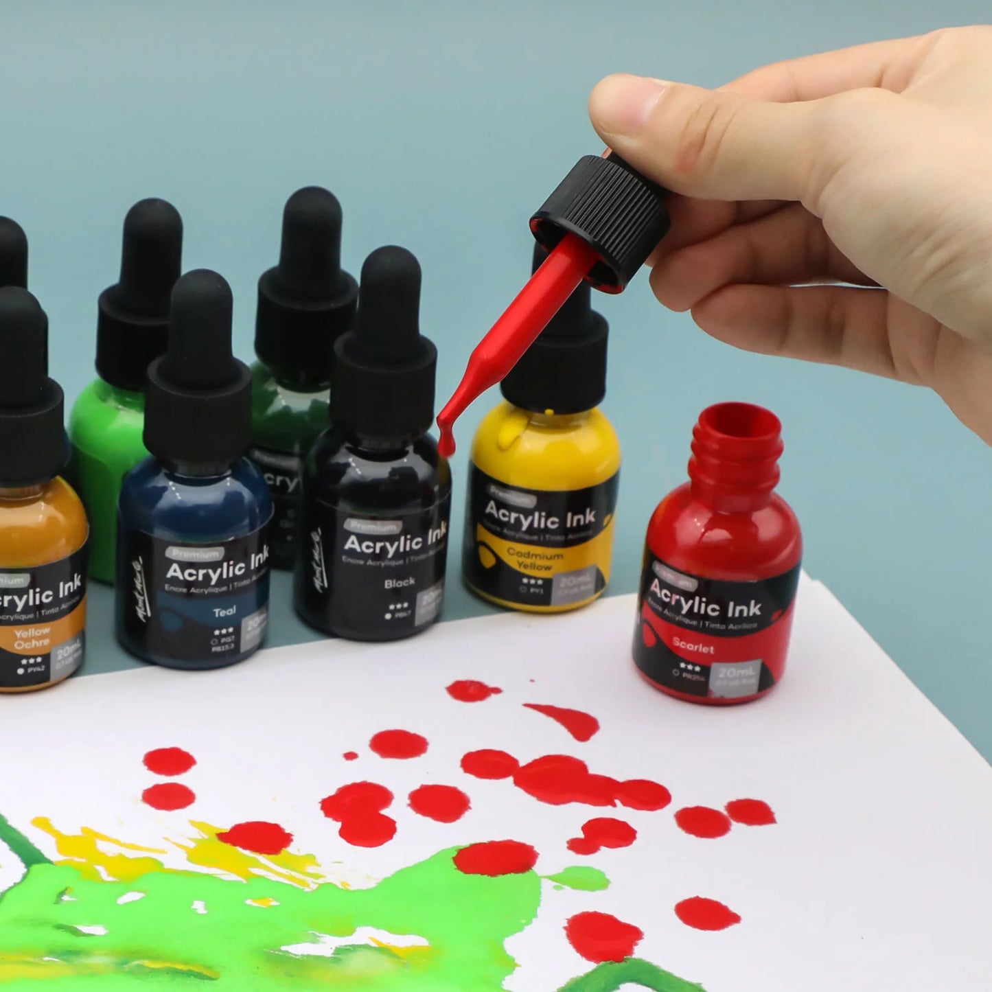 Mont Marte Acrylic Ink 12pc x 20ml