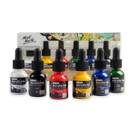 Mont Marte Acrylic Ink 6pc x 20ml