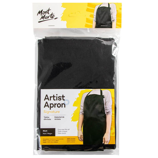 Mont Marte Artist Apron Adult Size - Black