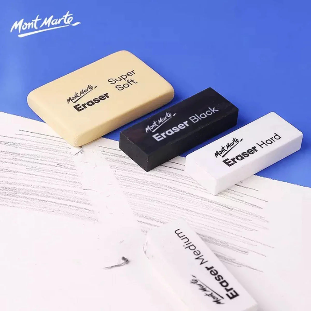 Mont Marte Artists Eraser Pack 4pce