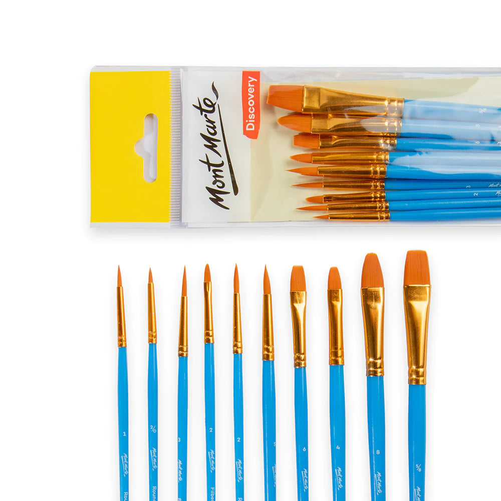 Mont Marte Assorted Brush Set 10pce