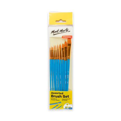 Mont Marte Assorted Brush Set 10pce