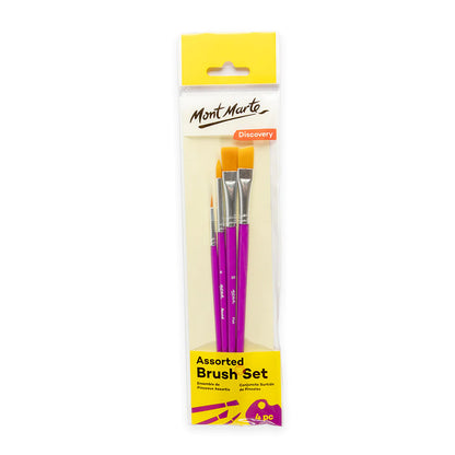 Mont Marte Assorted Brush Set 4pc