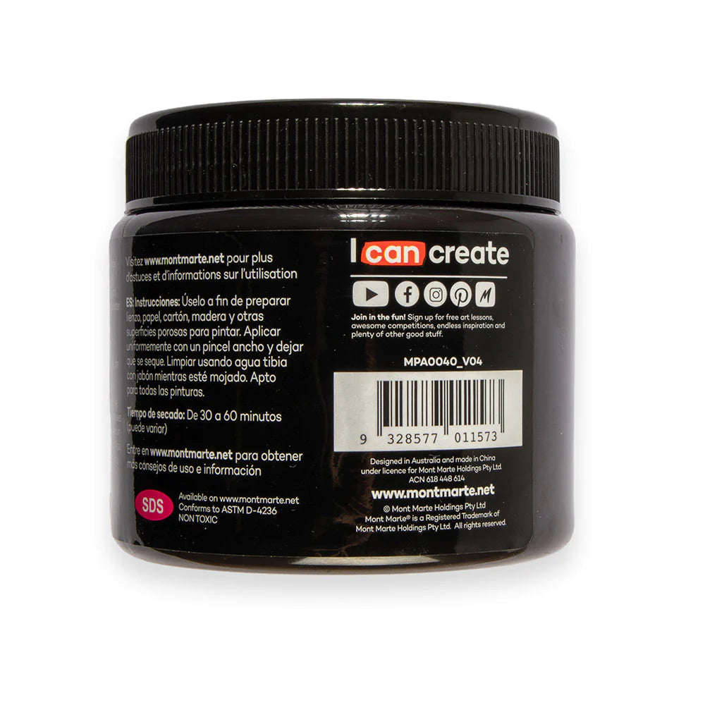 Mont Marte Black Gesso 500ml