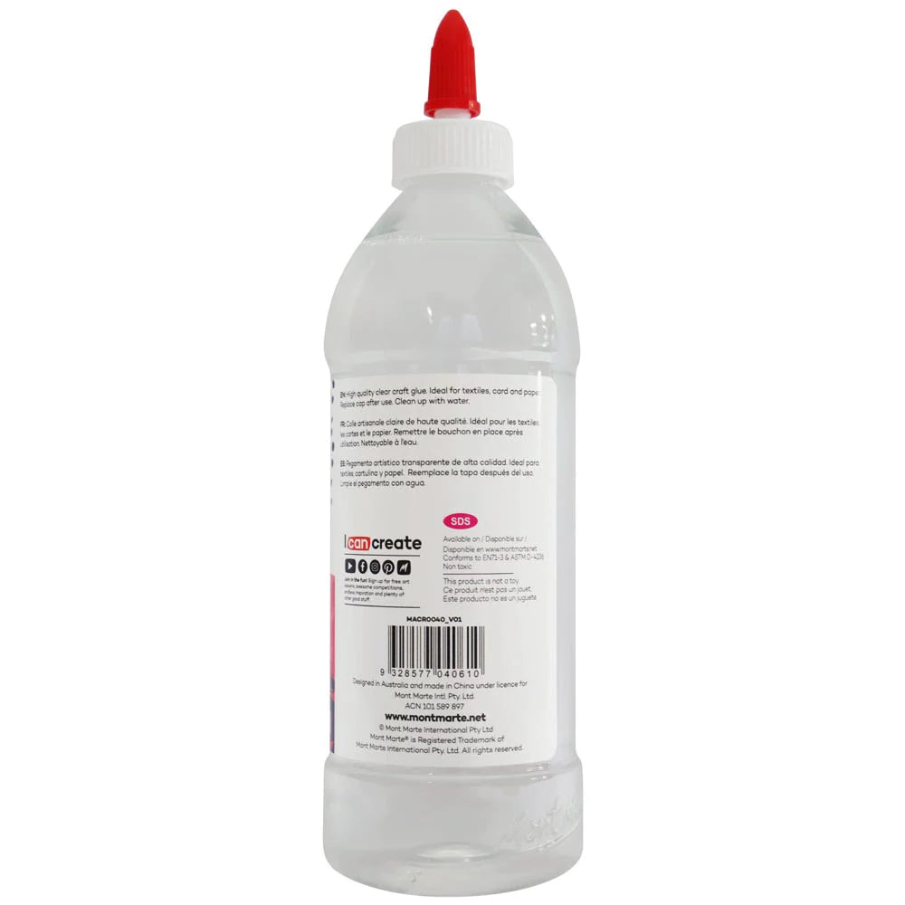 Mont Marte Clear PVA Craft Glue 500g