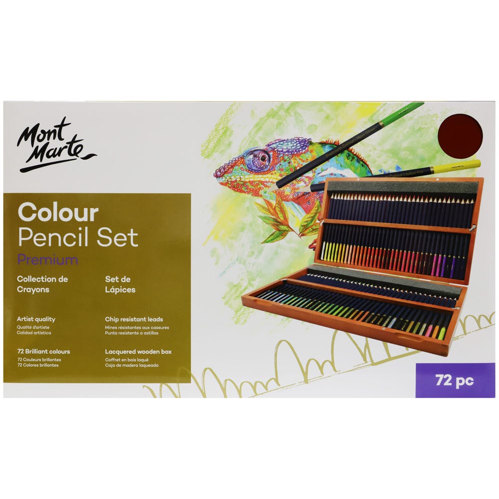 Mont Marte Colour Pencils Box Set 72pc