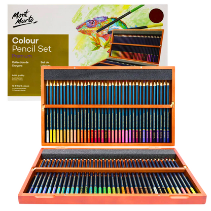 Mont Marte Colour Pencils Box Set 72pc