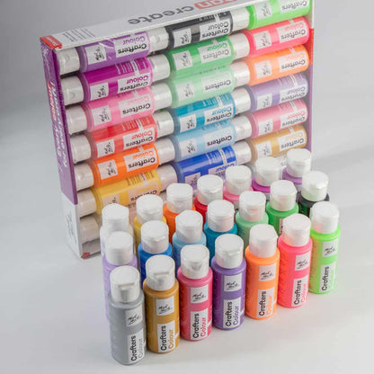 Mont Marte Crafters Colour Paint Set 21pc x 60ml