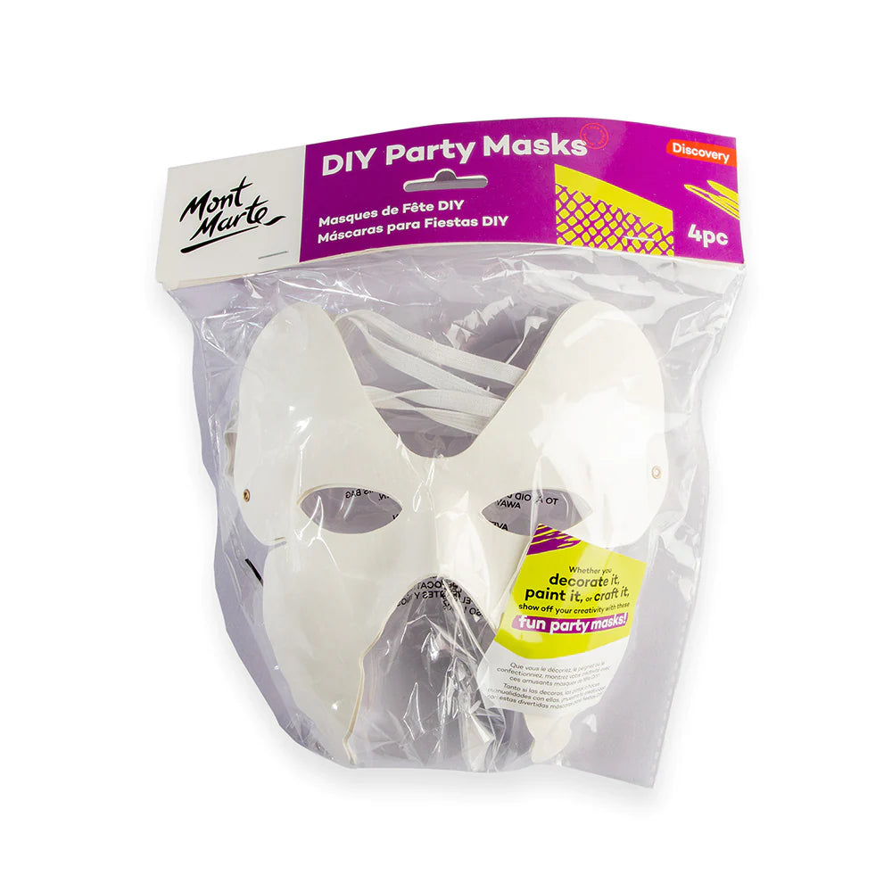 Mont Marte DIY Party Masks 4 pc - Butterfly