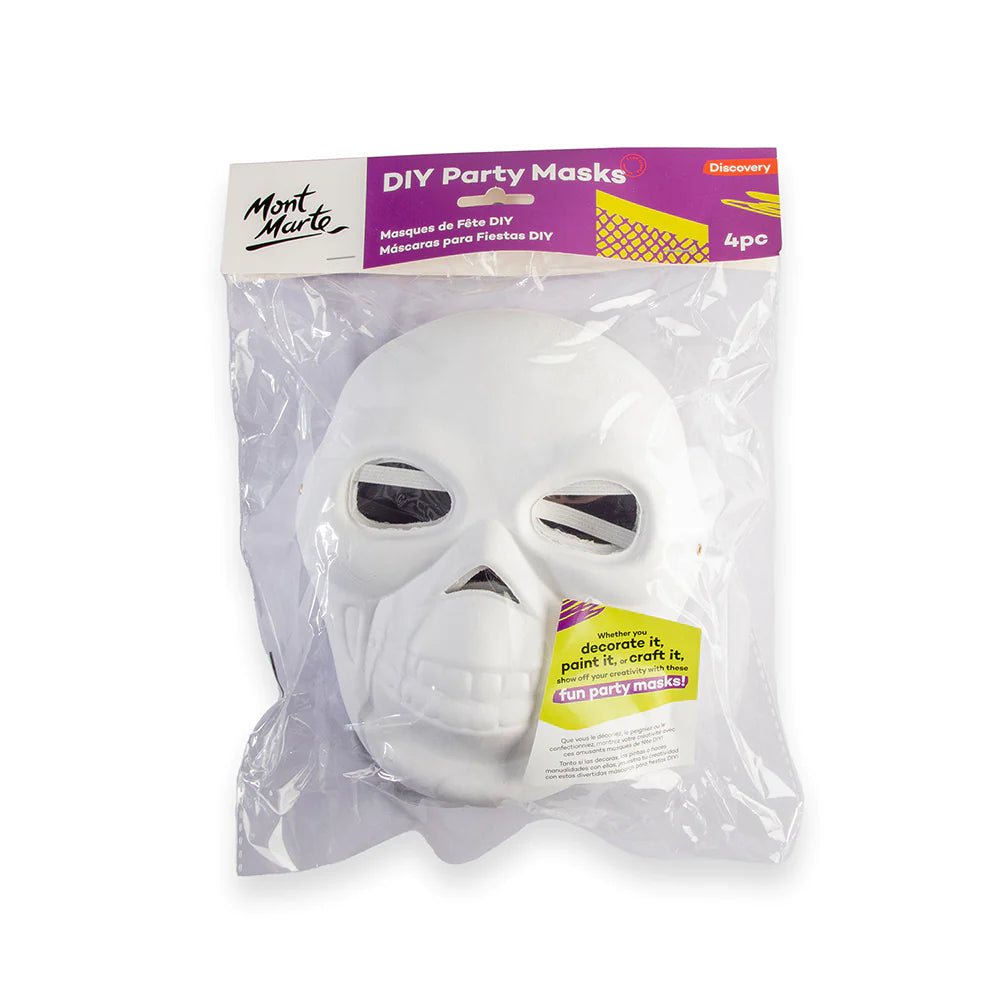 Mont Marte DIY Party Masks 4 pc - Skull