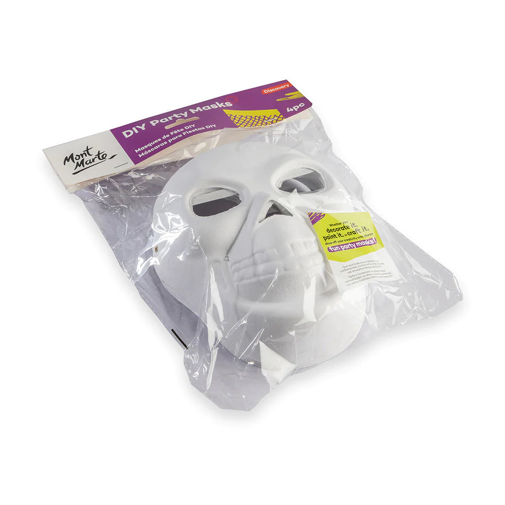 Mont Marte DIY Party Masks 4 pc - Skull