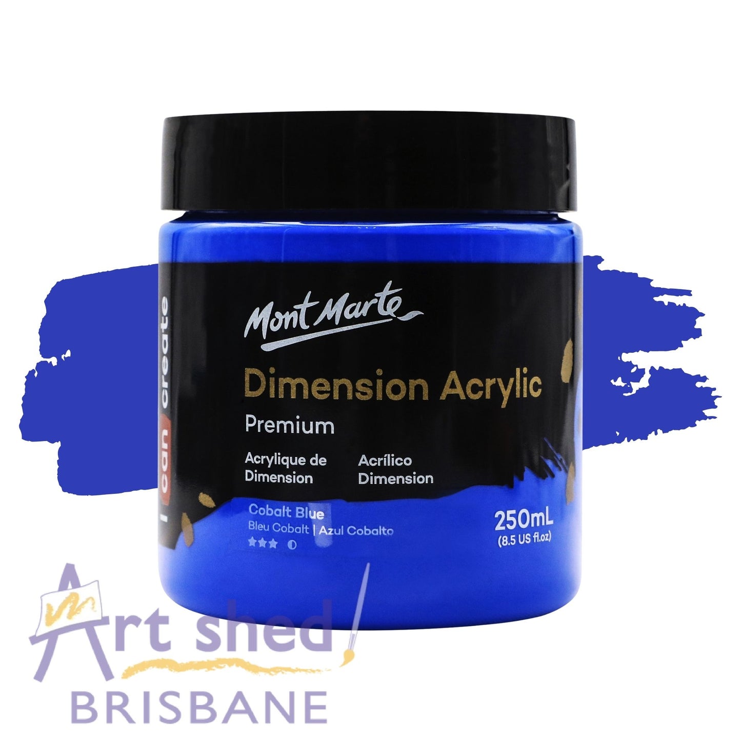 Mont Marte Dimension Acrylic Paint 250ml Cobalt Blue