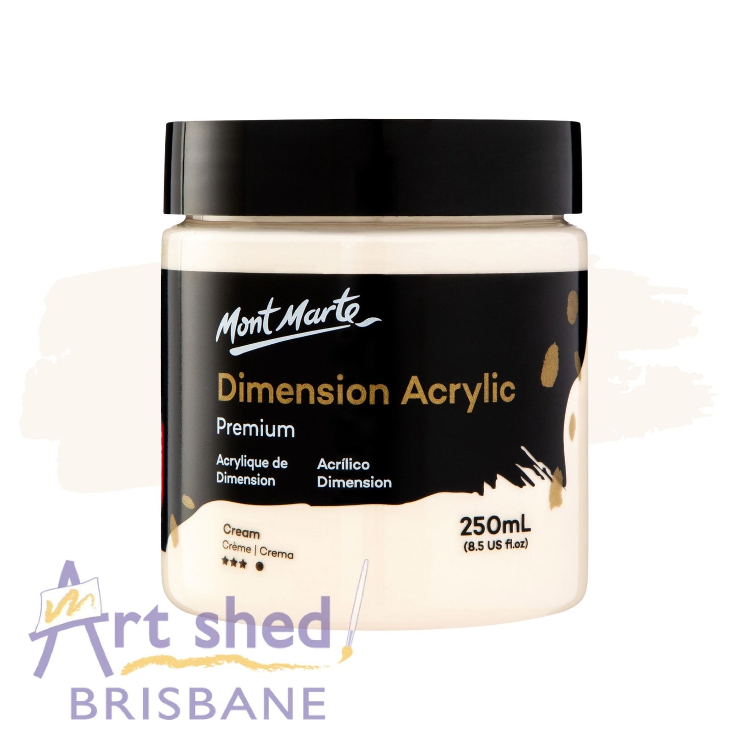 Mont Marte Dimension Acrylic Paint 250ml Cream