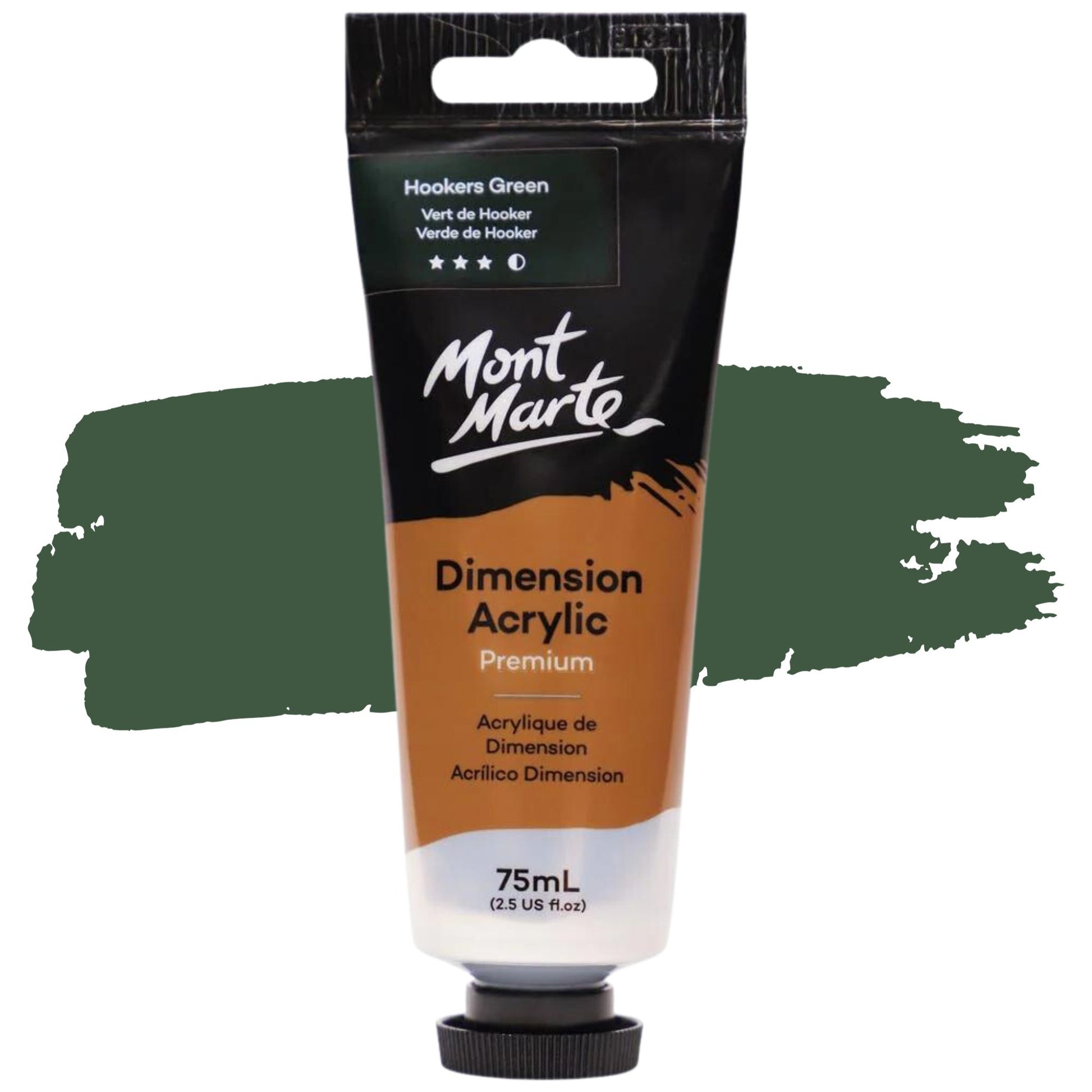 Mont Marte Dimension Acrylic Paint 75ml Hookers Green Deep