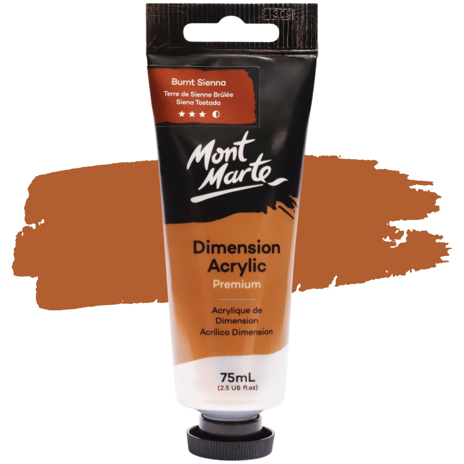 Mont Marte Dimension Acrylic Paint 75ml BURNT SIENNA