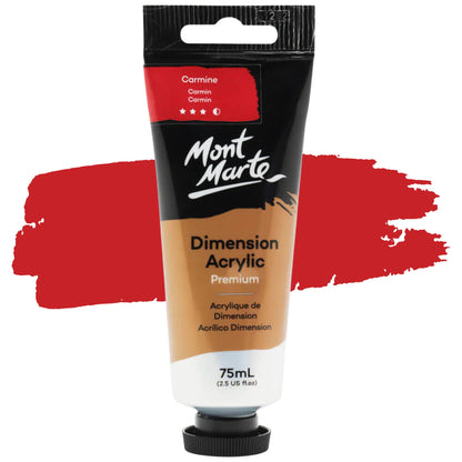 Mont Marte Dimension Acrylic Paint 75ml Carmine